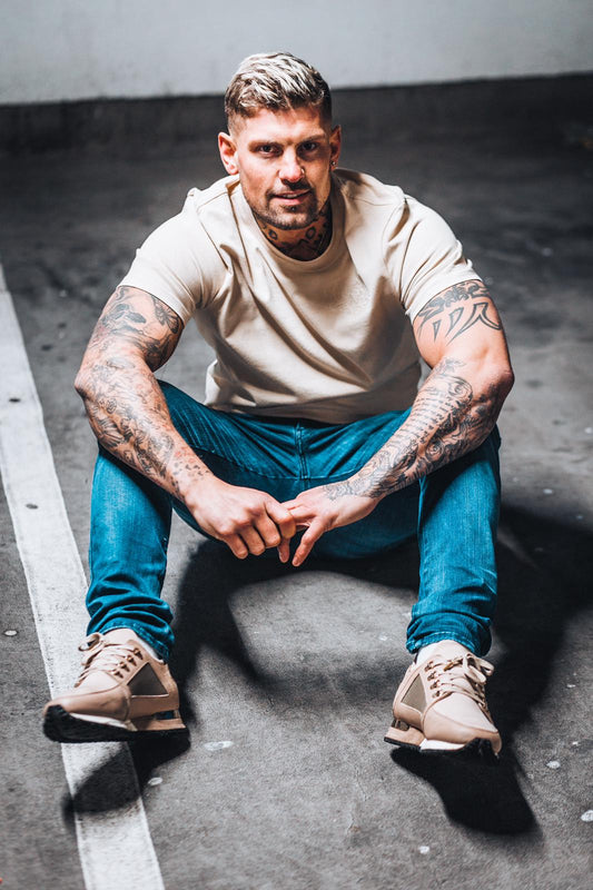 Signature T Shirt - Sand